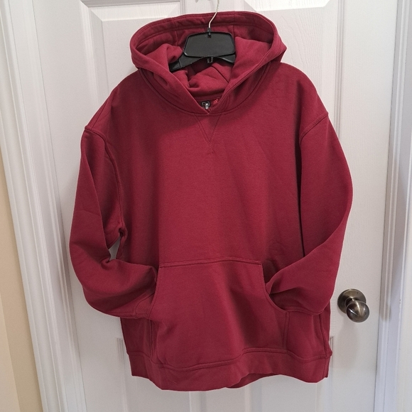 Kirkland Signature Hoodie Pullover Heavyweight Sweatshirt Red Women's XL - Picture 16 of 16